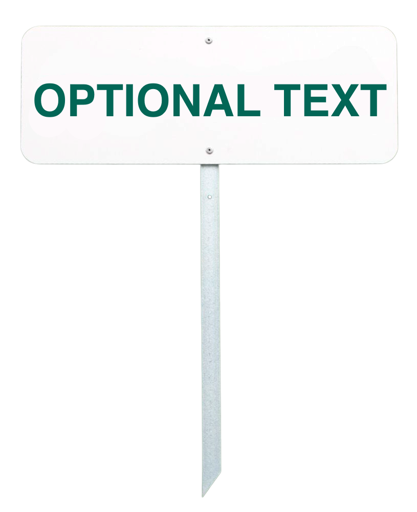 Golf Sign 40x15 cm (16"x6"), optional text