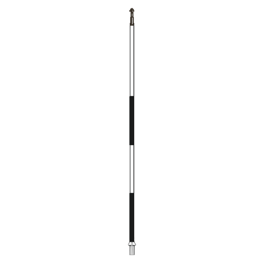 Flagstick 7.5' white with 2 black stripes