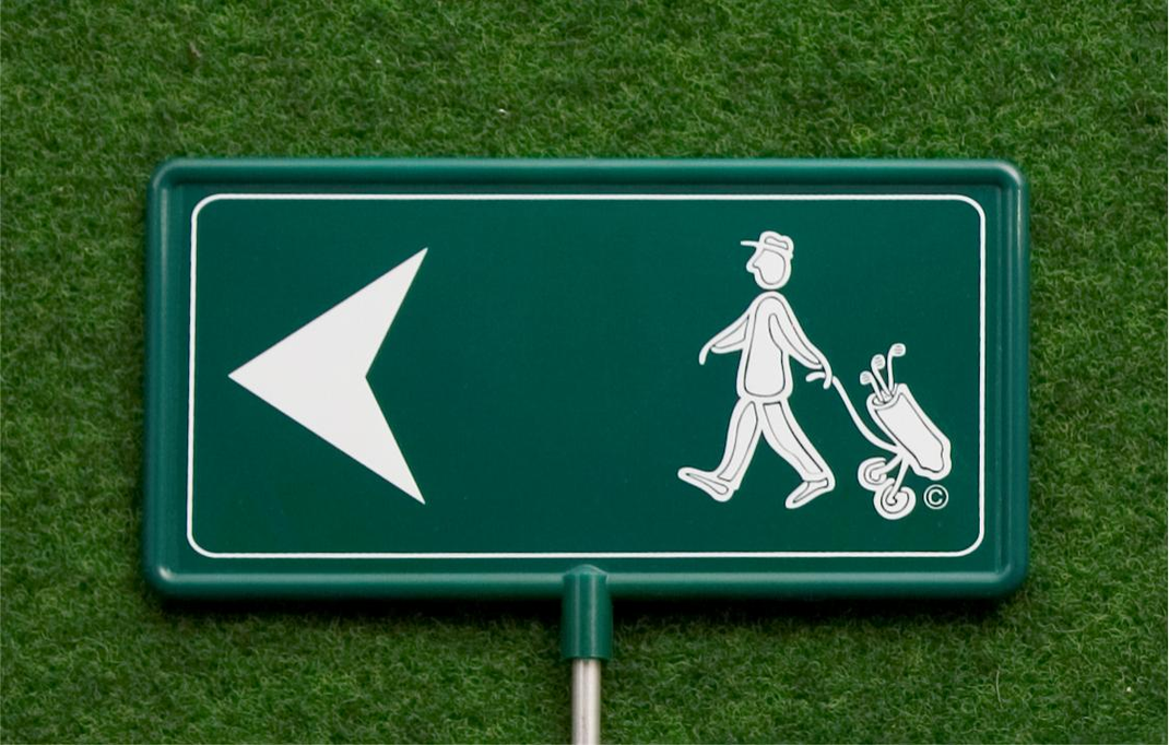 Sign For The Course Old Course Signs – GolfbaneProdukter ApS