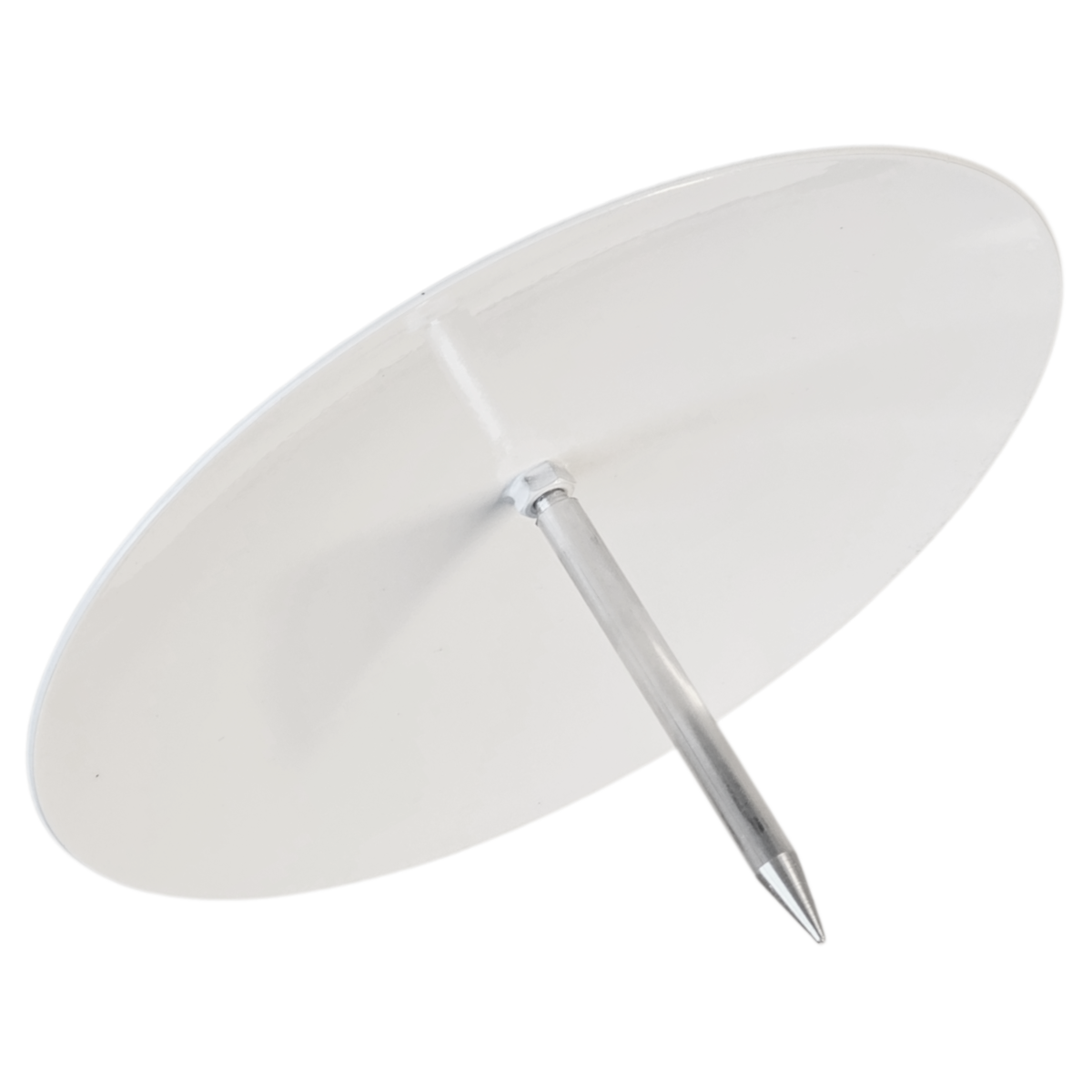 Tee marker in stainless steel, flat, white