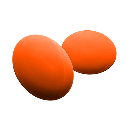 Tee marker in stainless steel, flat, orange