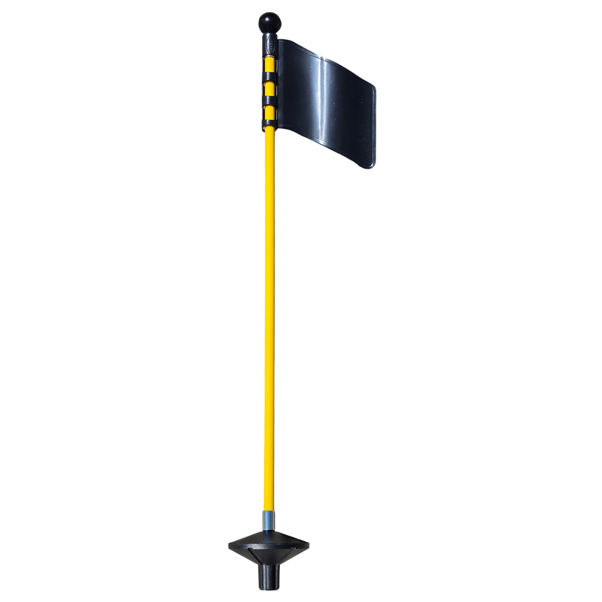 Puttinggreen glasfiberstang, gul, 65 cm
