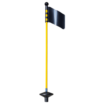 Puttinggreen glasfiberstang, gul, 65 cm