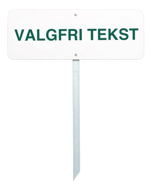 Golfskilt 40x15 cm - med egen tekst