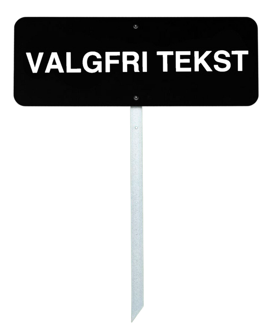 Golfskilt 40x15 cm - med egen tekst