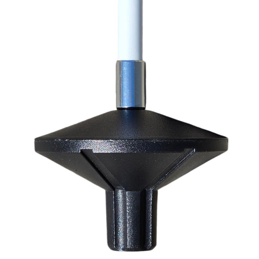 Puttinggreen glasfiberstang, hvid/sort, 90 cm