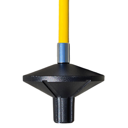 Puttinggreen glasfiberstang, gul, 65 cm