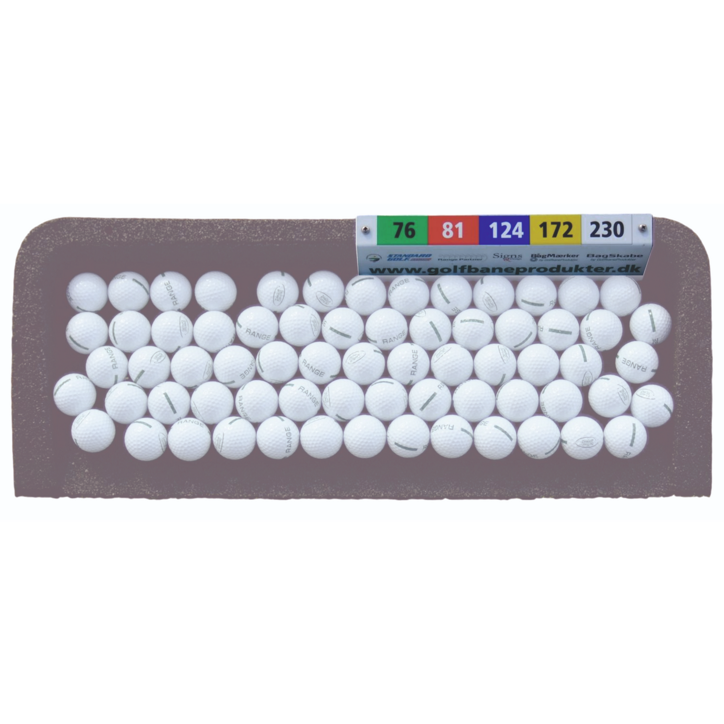 Sponsor Sign for Ball Tray with print, 30 x 9.5 cm (11.8" x 3.7")