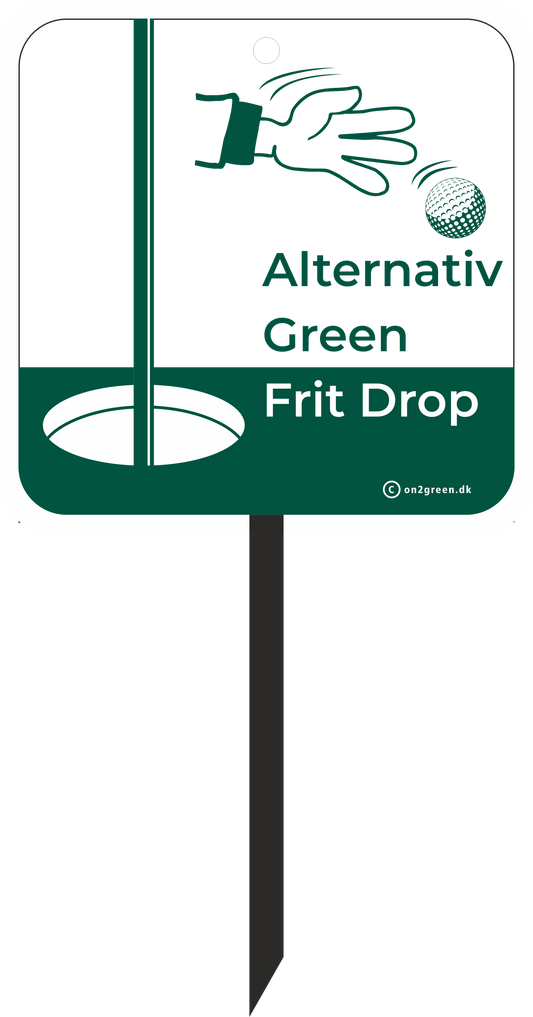Golf sign Alternativ green