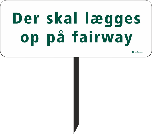 Golfskilt art 31, DER SKAL