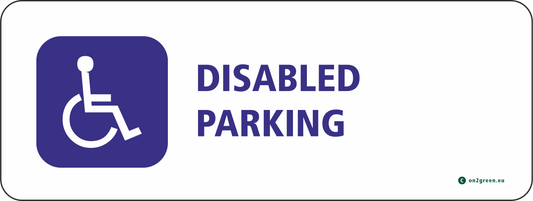 Parking sign: Handicap parking