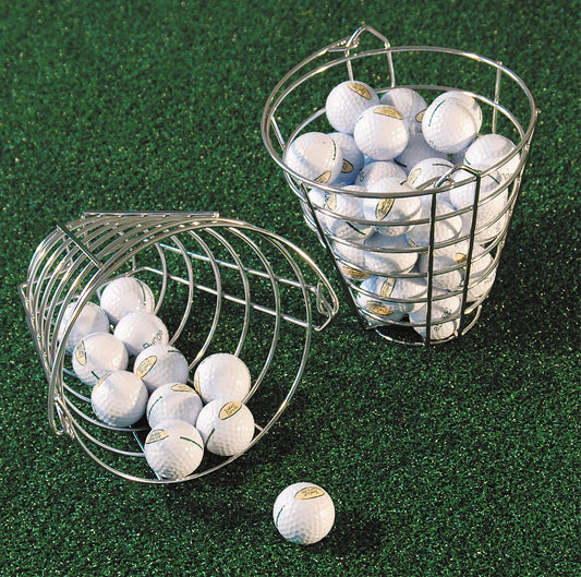 Steel golf ball basket for 100 balls