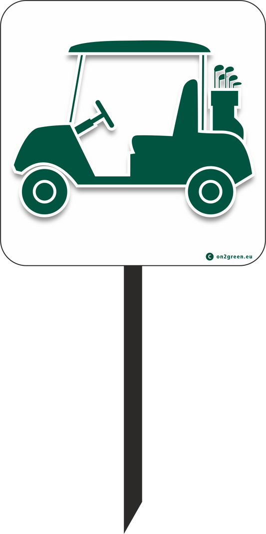 Golf Sign: Golf Car Road