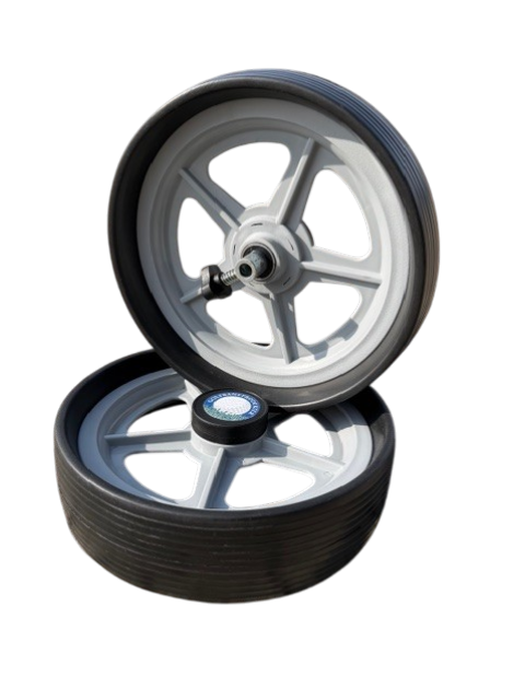 Wheels for rental cart/trolley
