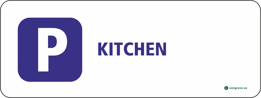 Parking sign for wall: Kitchen