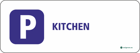 Parking sign: Kitchen