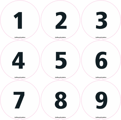 Tal til skrå Globe tee marker