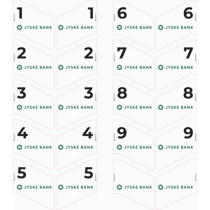 Klistermærke til putting green flag