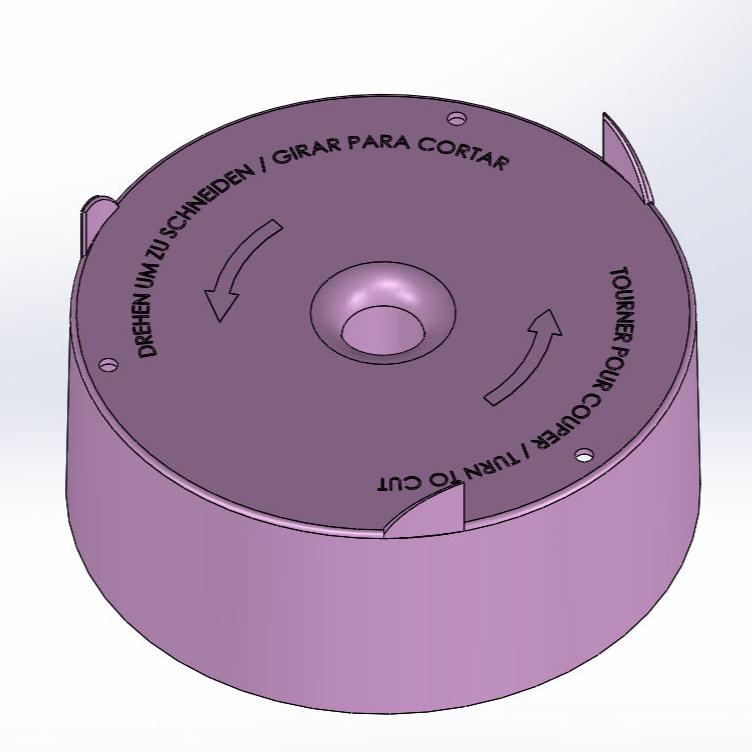 Winter hole cup in robust ABS plastic