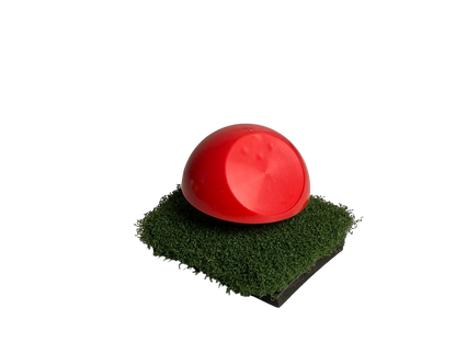 Tee Marker Globe, oblique, red