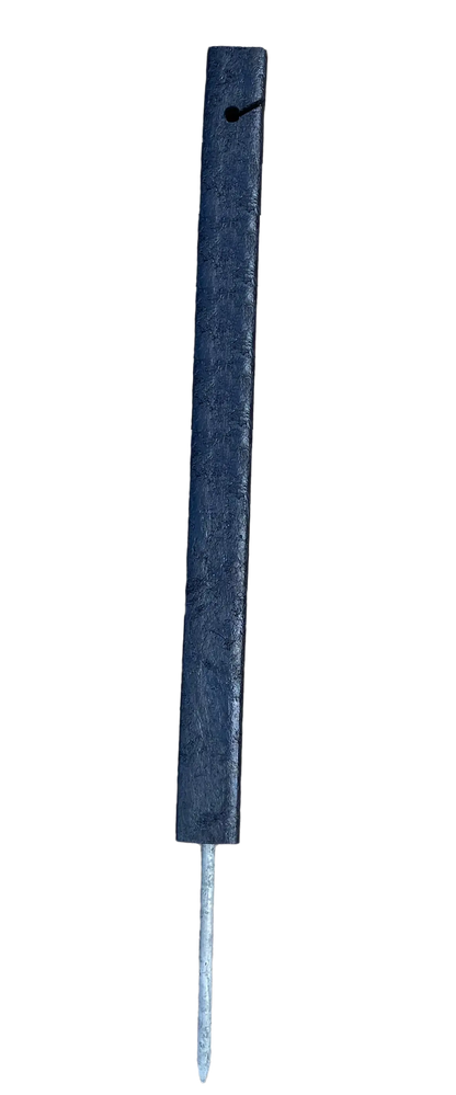 Stolpe til reb, sort, firkantet 46cm