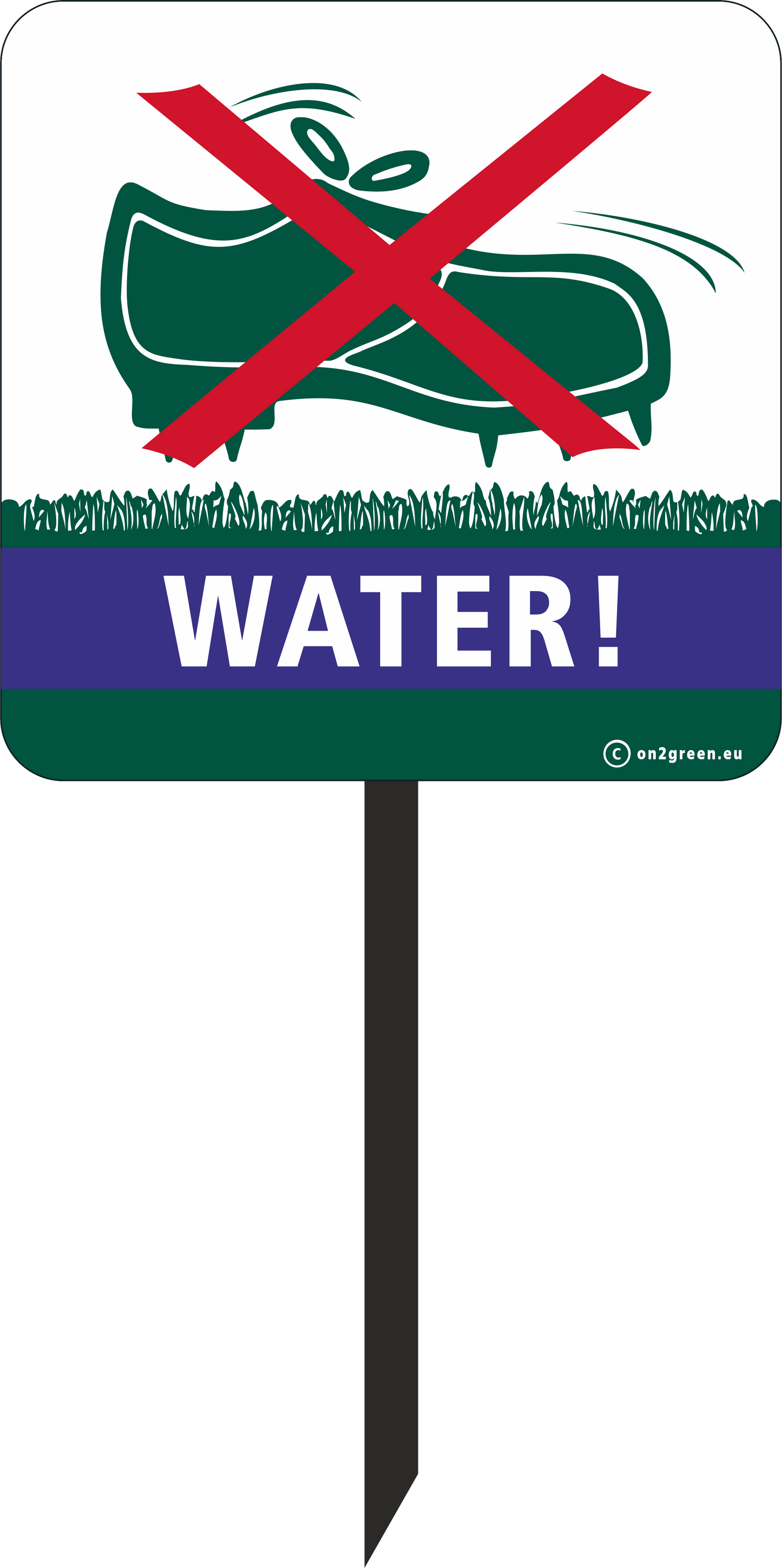 Golf sign Water!