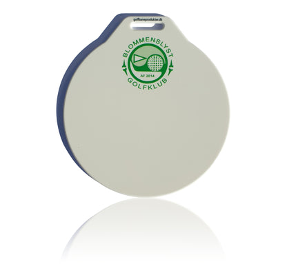 Bagmærke ø 100mm digital printet på én side