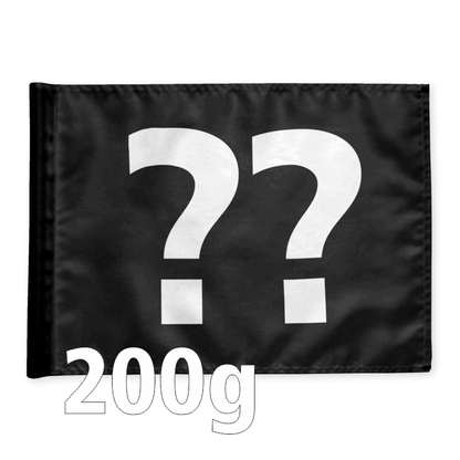 Stykvis Golf Flag, sort, valgfri nummer, 200 gram