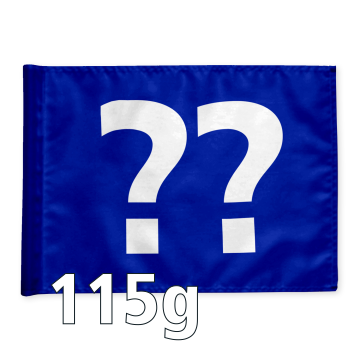 Stykvis Adventure Golf Flag, blå, valgfri nummer, 115 gram