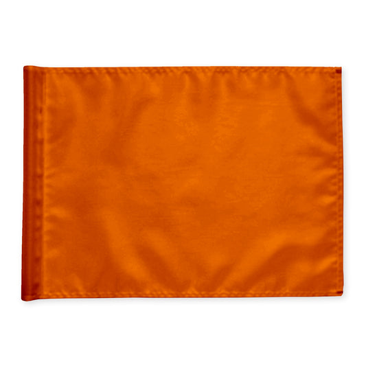 Puttinggreen flag, orange, extra durable nylon fabric.