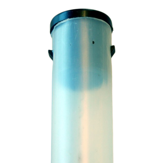 Plastic tube w/wing, 355 mm (13.9") with plug