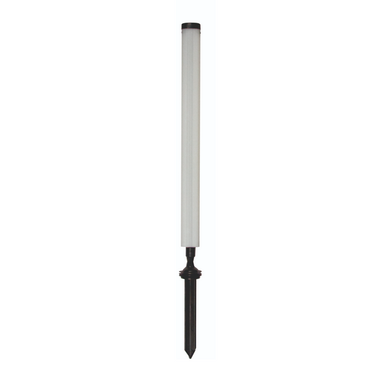 Flexible marking pole, white