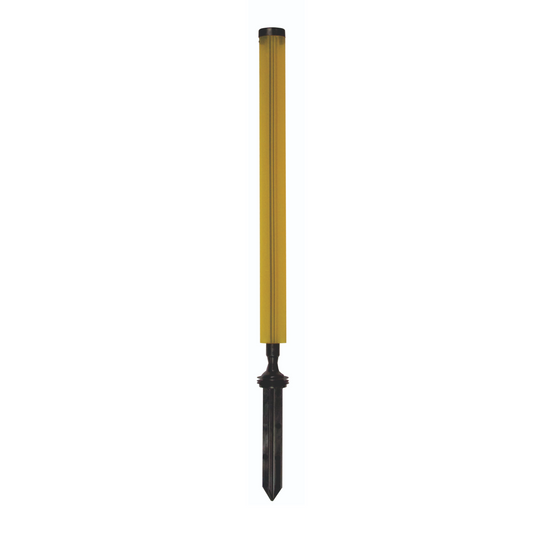Flexible marking pole, yellow