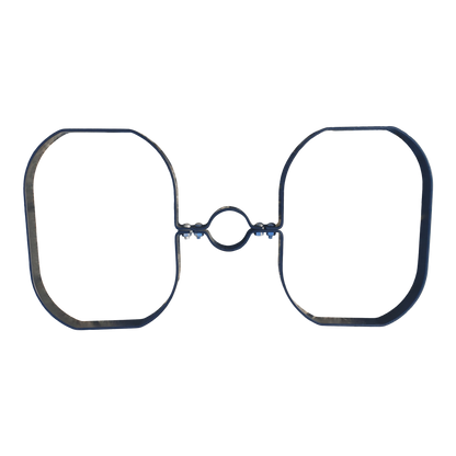 Beslag til stolpe til dobbelt affaldskurv