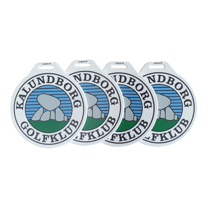 Bagmærke ø 100mm digital printet på én side