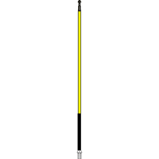 Flagstick 7.5' yellow + 1 black stripe
