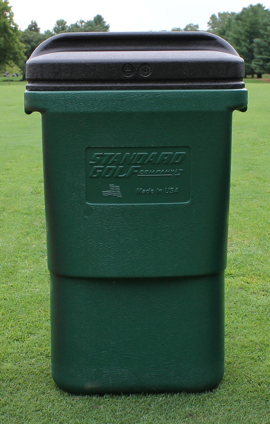 Trash Container, green plastic