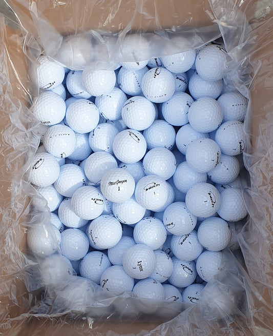 White golf balls 