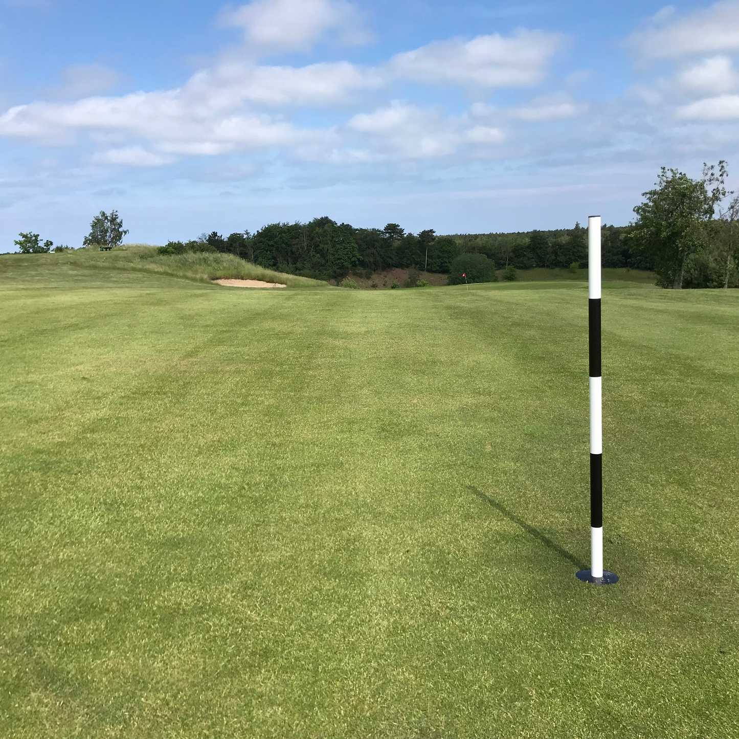 Aim pole in powder coated aluminum