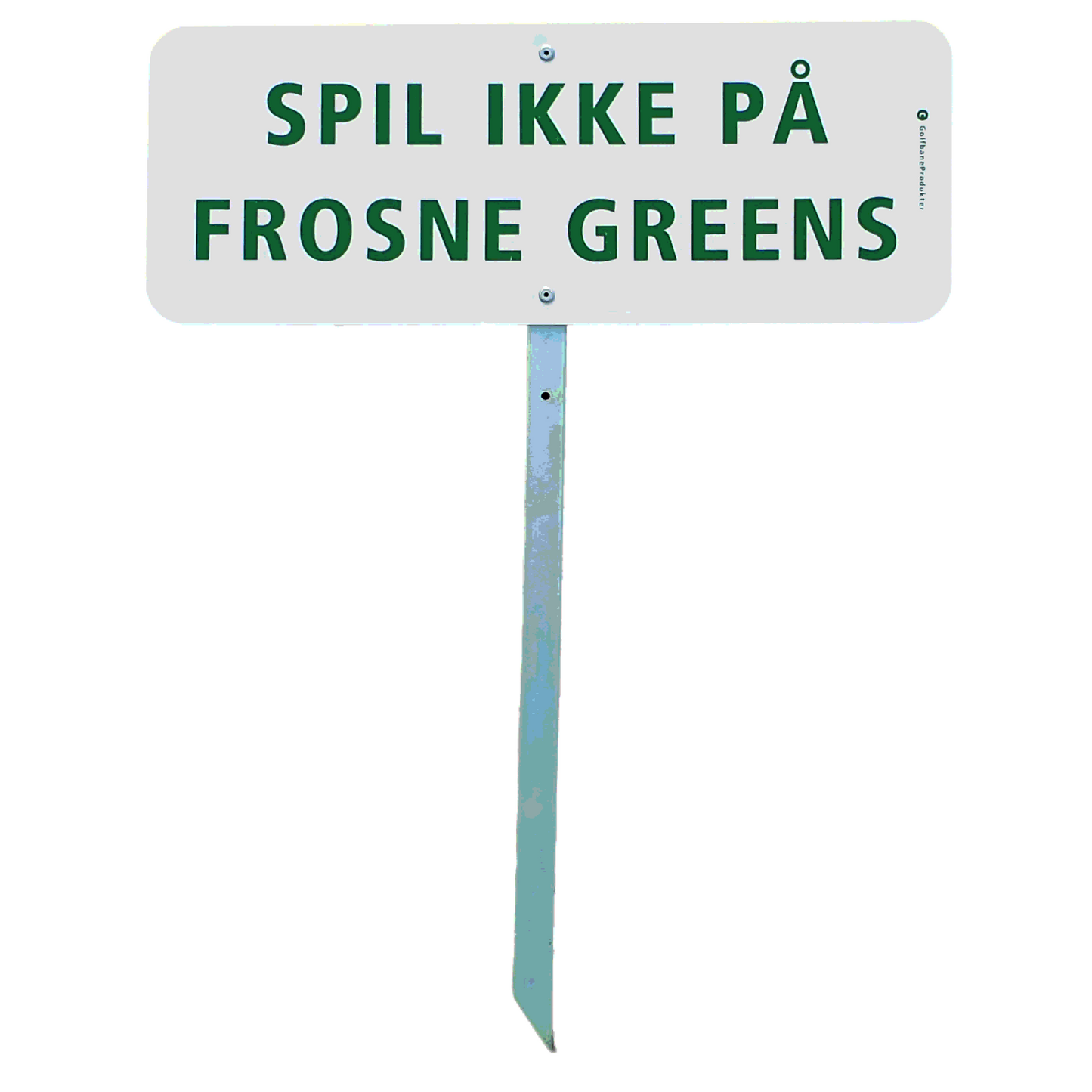 Golfskilt art 15, Spil ikke på frosne greens.