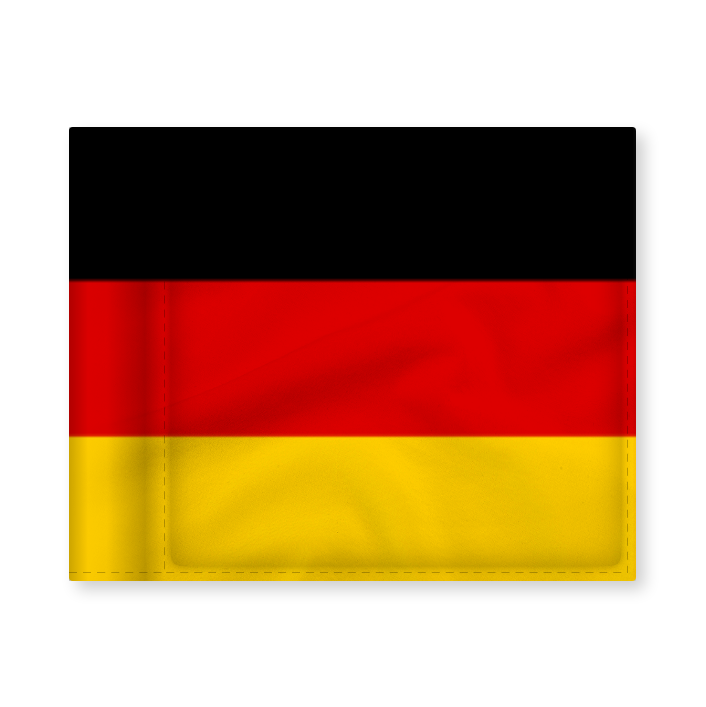 Puttinggreenflag, national flag Germany, stiffened, 200 gram fabric