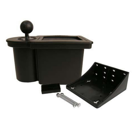 Ball washer for mounting on golf car, black