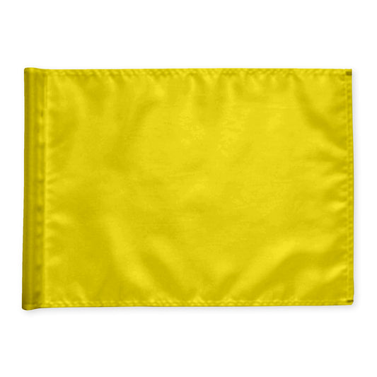 Puttinggreen flag, yellow, extra durable nylon fabric