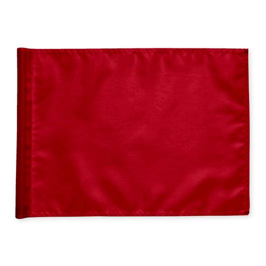Puttinggreen flag, red, extra durable nylon fabric.